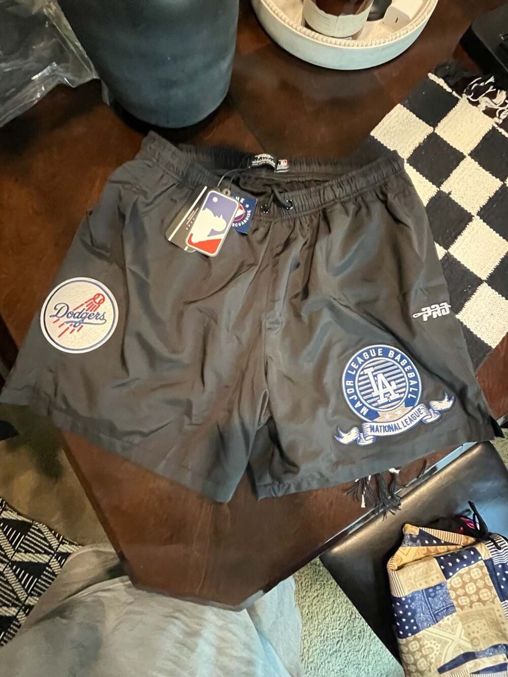Pro Standard Los Angeles Dodgers Men's Woven Logo Shorts